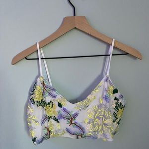 Urban Outfitters embroidered crop top